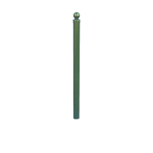 Ornamental bollard | Series 465B | � 60 mm | foldable, self-engaging lock,for casting in concrete, with hot-dip galvanized groundsocket part-no. 470.60, approx. 400 mm below ground | with Euro profile cylinder lock and three keys | without eyelet